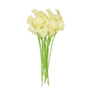 YGS Design Collection 10PCS High Quality Calla Lily Silk Flowers for Decorations - Divine Inspiration Styles