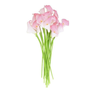 YGS Design Collection 10PCS High Quality Calla Lily Silk Flowers for Decorations - Divine Inspiration Styles