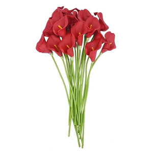 YGS Design Collection 10PCS High Quality Calla Lily Silk Flowers for Decorations - Divine Inspiration Styles
