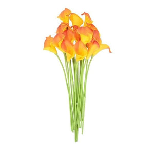 YGS Design Collection 10PCS High Quality Calla Lily Silk Flowers for Decorations - Divine Inspiration Styles
