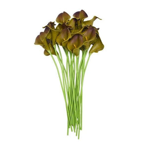 YGS Design Collection 10PCS High Quality Calla Lily Silk Flowers for Decorations - Divine Inspiration Styles