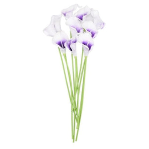 YGS Design Collection 10PCS High Quality Calla Lily Silk Flowers for Decorations - Divine Inspiration Styles