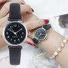 ILOVELIFE Women's Fine Fashion Genuine Leather Classic Round Dial Watch - Divine Inspiration Styles
