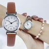 ILOVELIFE Women's Fine Fashion Genuine Leather Classic Round Dial Watch - Divine Inspiration Styles