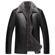 OSM Design Men's Fashion Premium Quality Leather Plush Fur Coat Jacket - Divine Inspiration Styles