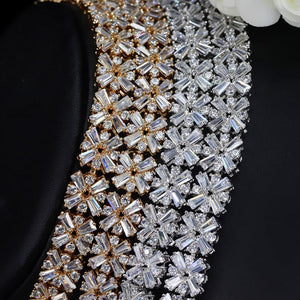 CWW Women's Fashion Elegant Stylish Gold-Plated Luxury Cubic Zirconia Jewelry Set - Divine Inspiration Styles