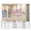 LOVE VINE Flower Design Home Decoration 3D Acrylic Wall Sticker for Home Decor - Divine Inspiration Styles