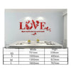 LOVE VINE Flower Design Home Decoration 3D Acrylic Wall Sticker for Home Decor - Divine Inspiration Styles
