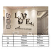 LOVE VINE Flower Design Home Decoration 3D Acrylic Wall Sticker for Home Decor - Divine Inspiration Styles