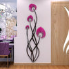 GEM Flower Design Home Decoration 3D Acrylic Wall Sticker for Home Decor - Divine Inspiration Styles