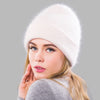 LORY Design Collection Women's Winter Plush Fur Knitted Cashmere Beanie Hat - Divine Inspiration Styles