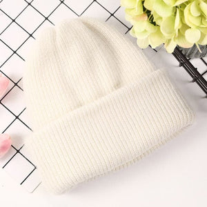 LORY Design Collection Women's Winter Plush Fur Knitted Cashmere Beanie Hat - Divine Inspiration Styles