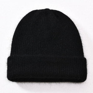 LORY Design Collection Women's Winter Plush Fur Knitted Cashmere Beanie Hat - Divine Inspiration Styles