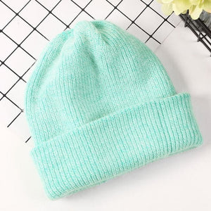 LORY Design Collection Women's Winter Plush Fur Knitted Cashmere Beanie Hat - Divine Inspiration Styles