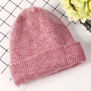 LORY Design Collection Women's Winter Plush Fur Knitted Cashmere Beanie Hat - Divine Inspiration Styles