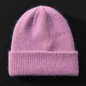 LORY Design Collection Women's Winter Plush Fur Knitted Cashmere Beanie Hat - Divine Inspiration Styles