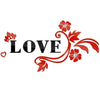 LOVE Flower Design Home Decoration 3D Acrylic Wall Sticker for Home Decor - Divine Inspiration Styles