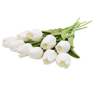 YGS Design Collection Silk Tulip Bouquet of Flowers for Decorations - Divine Inspiration Styles