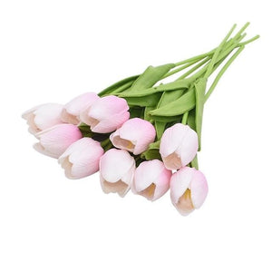 YGS Design Collection Silk Tulip Bouquet of Flowers for Decorations - Divine Inspiration Styles