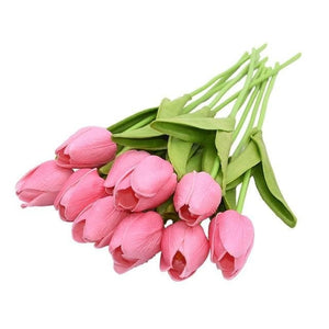 YGS Design Collection Silk Tulip Bouquet of Flowers for Decorations - Divine Inspiration Styles