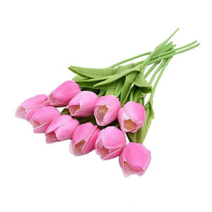YGS Design Collection Silk Tulip Bouquet of Flowers for Decorations - Divine Inspiration Styles