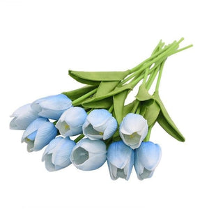 YGS Design Collection Silk Tulip Bouquet of Flowers for Decorations - Divine Inspiration Styles