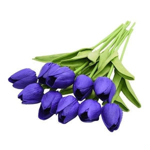 YGS Design Collection Silk Tulip Bouquet of Flowers for Decorations - Divine Inspiration Styles