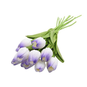 YGS Design Collection Silk Tulip Bouquet of Flowers for Decorations - Divine Inspiration Styles