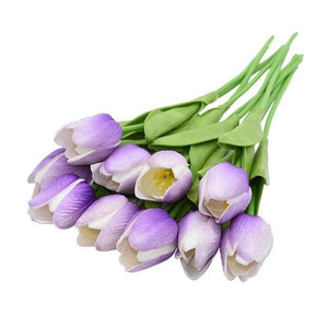 YGS Design Collection Silk Tulip Bouquet of Flowers for Decorations - Divine Inspiration Styles