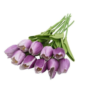 YGS Design Collection Silk Tulip Bouquet of Flowers for Decorations - Divine Inspiration Styles