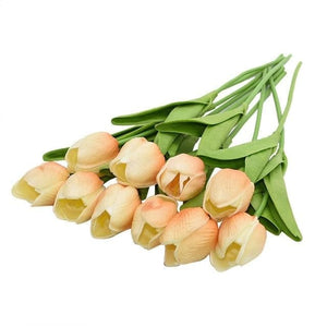 YGS Design Collection Silk Tulip Bouquet of Flowers for Decorations - Divine Inspiration Styles