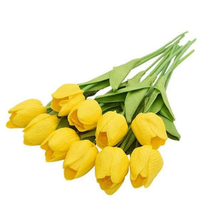YGS Design Collection Silk Tulip Bouquet of Flowers for Decorations - Divine Inspiration Styles