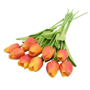 YGS Design Collection Silk Tulip Bouquet of Flowers for Decorations - Divine Inspiration Styles