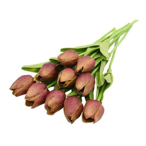 YGS Design Collection Silk Tulip Bouquet of Flowers for Decorations - Divine Inspiration Styles