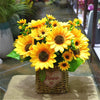 YGS Design Collection 7 Branches Silk Sunflower Bouquet for Decorations - Divine Inspiration Styles