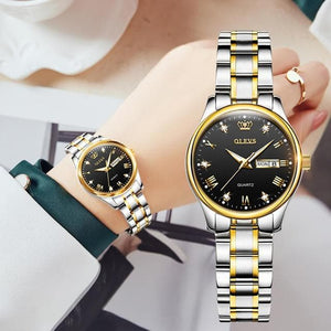 OLEVS Women's Fine Fashion Premium Quality Luxury Style Stainless Steel Watch - Divine Inspiration Styles