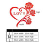 LOVE ROSE Flower Design Home Decoration 3D Acrylic Wall Sticker for Home Decor - Divine Inspiration Styles