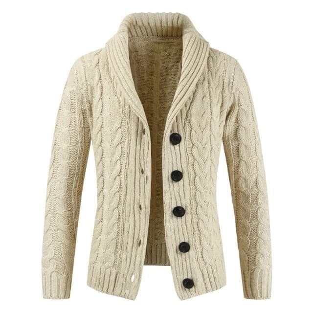 URSPORT Men's Fashion Premium Quality Cable Design Sweater Cardigan Jacket - Divine Inspiration Styles