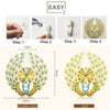 SERENITY Golden Blue Double Peacock Wall Clock Modern Design Creative Art Wall Clock for Home Decorations - Divine Inspiration Styles