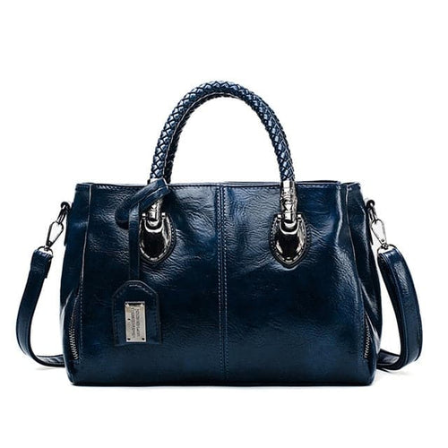 LQM Women's Fashion Vintage Polished Leather Luxury Handbag - Divine Inspiration Styles