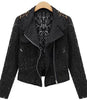 ASM Women's Elegant Fashion Lace Design Biker Jacket - Divine Inspiration Styles