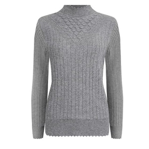 UTG Women's Fashion Elegant Pure Color Red Trendy Stylish Designer Sweater - Divine Inspiration Styles