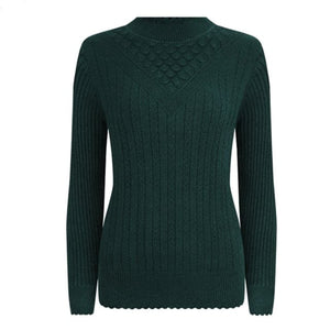 UTG Women's Fashion Elegant Pure Color Red Trendy Stylish Designer Sweater - Divine Inspiration Styles