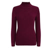 UTG Women's Fashion Elegant Pure Color Red Trendy Stylish Designer Sweater - Divine Inspiration Styles