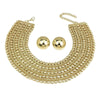 MANILA Women's Fashion Stylish Princess Design Gold & Silver Tone Jewelry Set - Divine Inspiration Styles