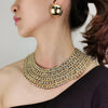 MANILA Women's Fashion Stylish Princess Design Gold & Silver Tone Jewelry Set - Divine Inspiration Styles