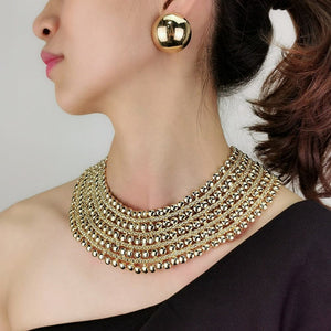 MANILA Women's Fashion Stylish Princess Design Gold & Silver Tone Jewelry Set - Divine Inspiration Styles
