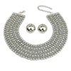 MANILA Women's Fashion Stylish Princess Design Gold & Silver Tone Jewelry Set - Divine Inspiration Styles