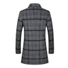 BRADFORD Design Collection Men's Fashion Premium Quality Long Wool Plaid Trench Coat - Divine Inspiration Styles