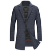 BRADFORD Design Collection Men's Fashion Premium Quality Long Wool Plaid Trench Coat - Divine Inspiration Styles